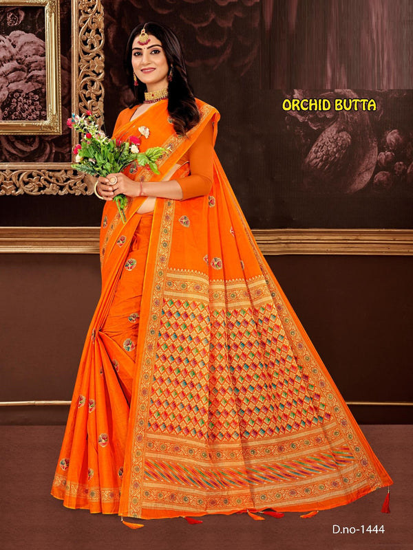 Orchid Butta (M.R.SAREE EMPORIUM)