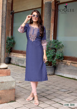 Salonee Vol-9 Heavy Rayon Kurti 6 PCS Set– M.R. Saree Emporium