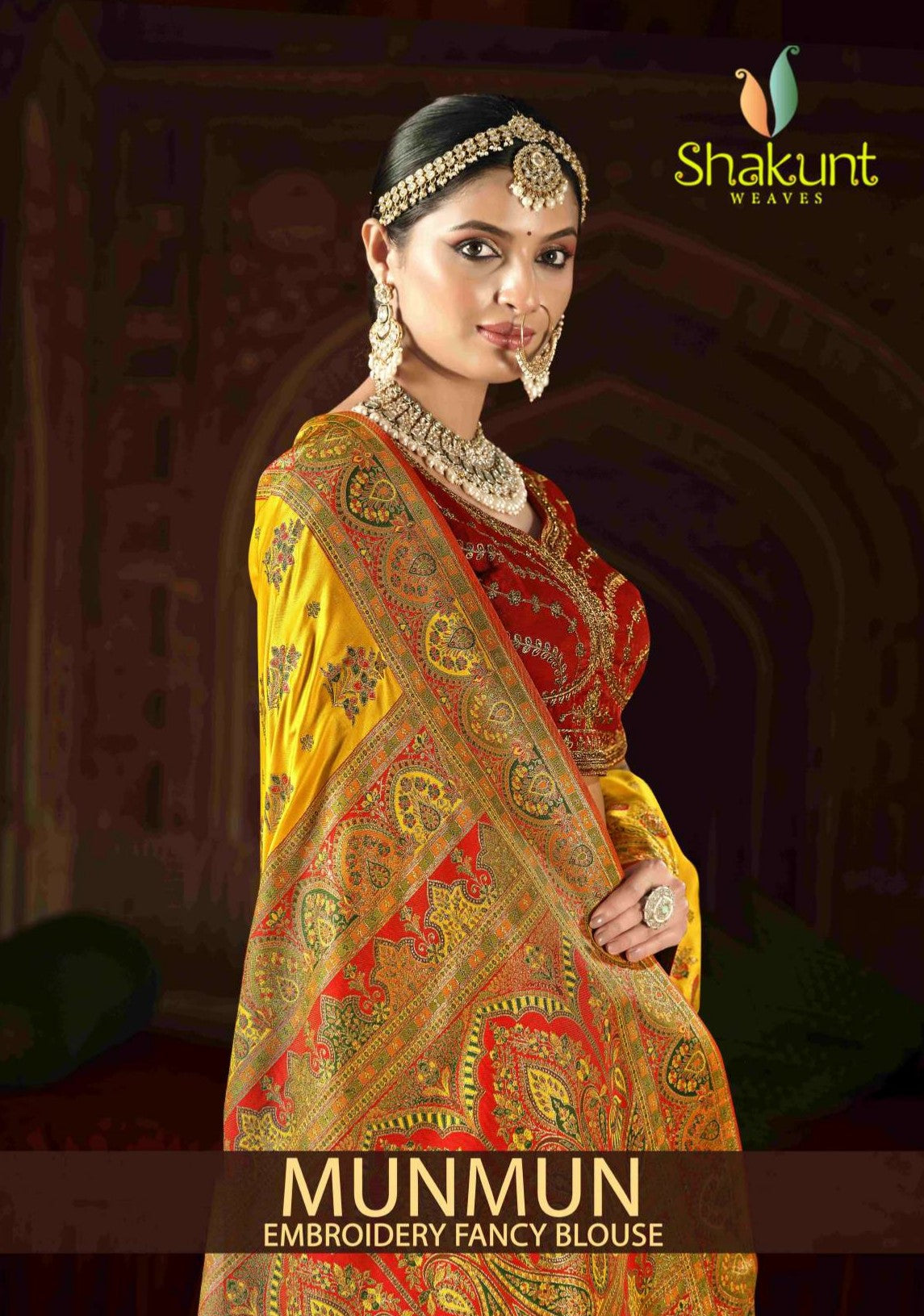 Munmun Embroidery Fancy Blouse for Saree-Wedding & Party Wear-Shakunt Weaves-M.R. Saree Emporium