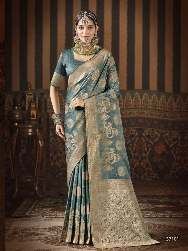 Shakunt Nikhila Fancy Swarovski Work Saree 4 Pcs Set – M.R. Saree Emporium