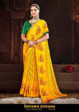 Kayaan Shyama Sunder Vol-6 Moss Chiffon Saree – 8 PCS Set – M.R. Saree Emporium