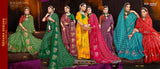 Kayaan Shyama Sunder Vol-6 Moss Chiffon Saree – 8 PCS Set – M.R. Saree Emporium