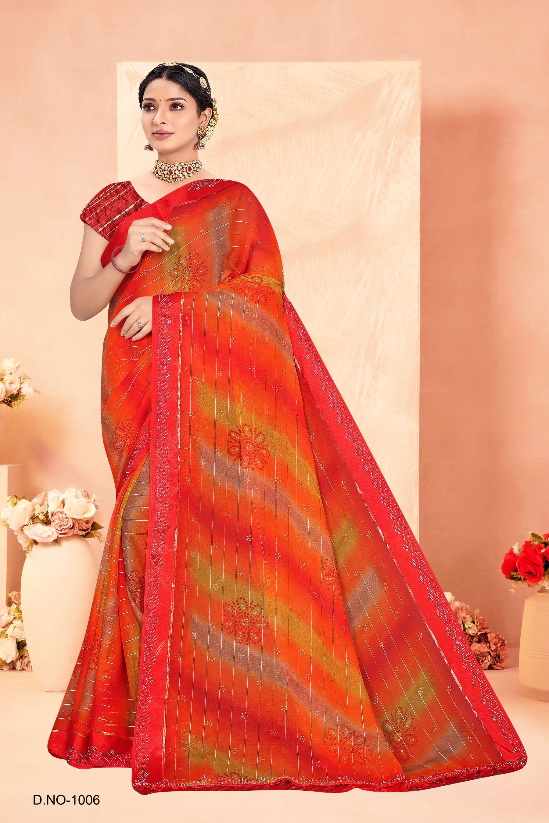 Silver Printed Saree Collection – 8 Pcs Set-Premium Women Saree Set – M.R. Saree Emporium