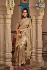 Sajode Riddhi Fancy Pure Fabric Designer Saree 12 Pcs Set