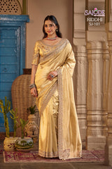 Sajode Riddhi Fancy Pure Fabric Designer Saree 12 Pcs Set