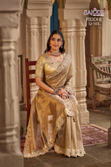 Fancy Pure Fabric Designer Saree with Stitched Blouse