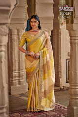 Fancy Pure Fabric Designer Saree with Stitched Blouse