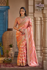 Sajode Riddhi Fancy Pure Fabric Designer Saree 12 Pcs Set