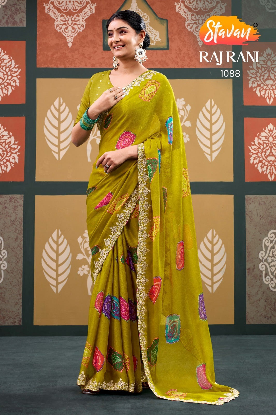 Sparkal Chiffon Embroidered Saree - Designer Collection