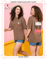 Women's Oversized Down Shoulder T-Shirt Wholesale