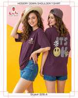 Women's Oversized Down Shoulder T-Shirt Wholesale