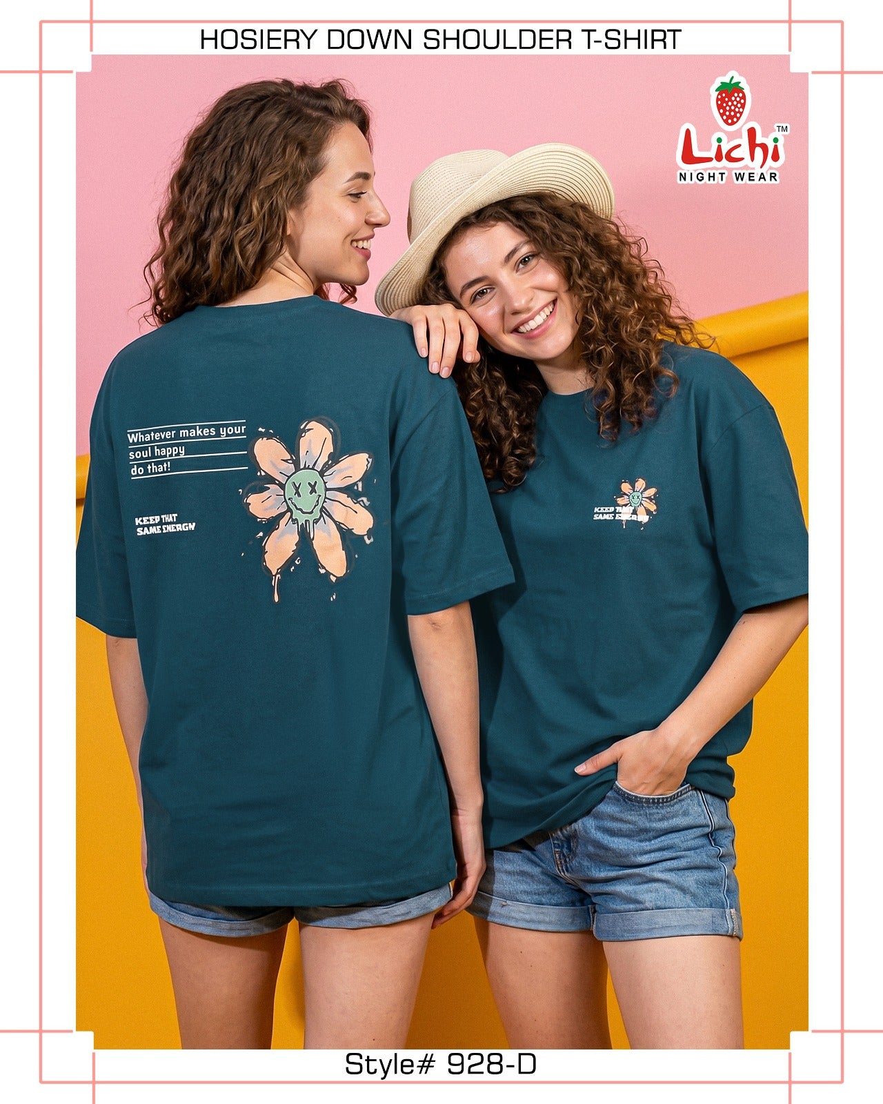 Women's Oversized Down Shoulder T-Shirt Wholesale