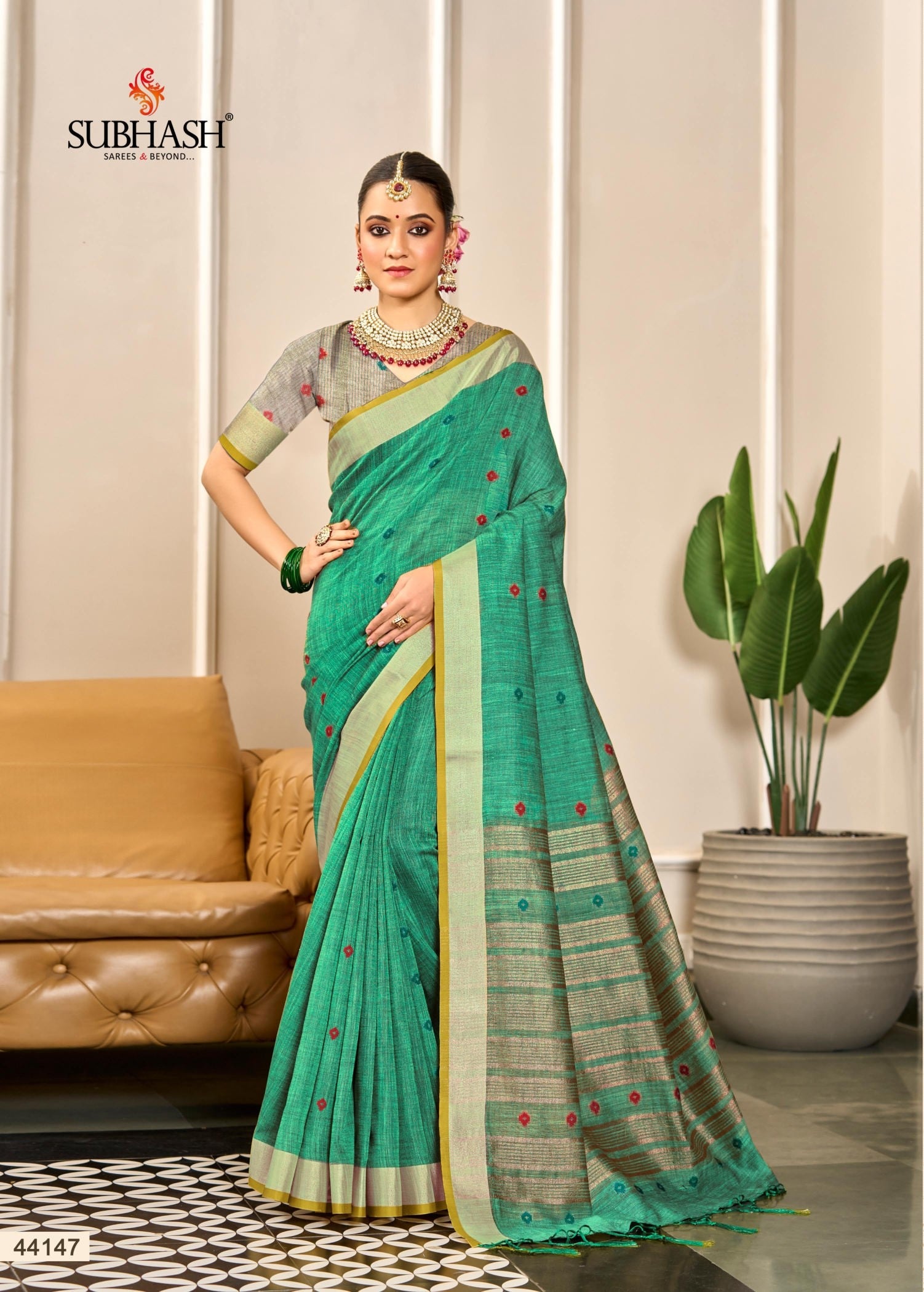Subhash Sarees Anardrika Linen Cotton Saree Collection | M.R. Saree Emporium