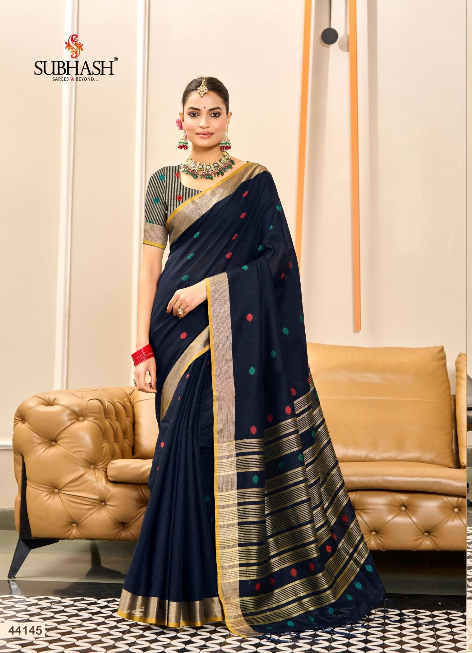 Subhash Sarees Anardrika Linen Cotton Saree Collection | M.R. Saree Emporium