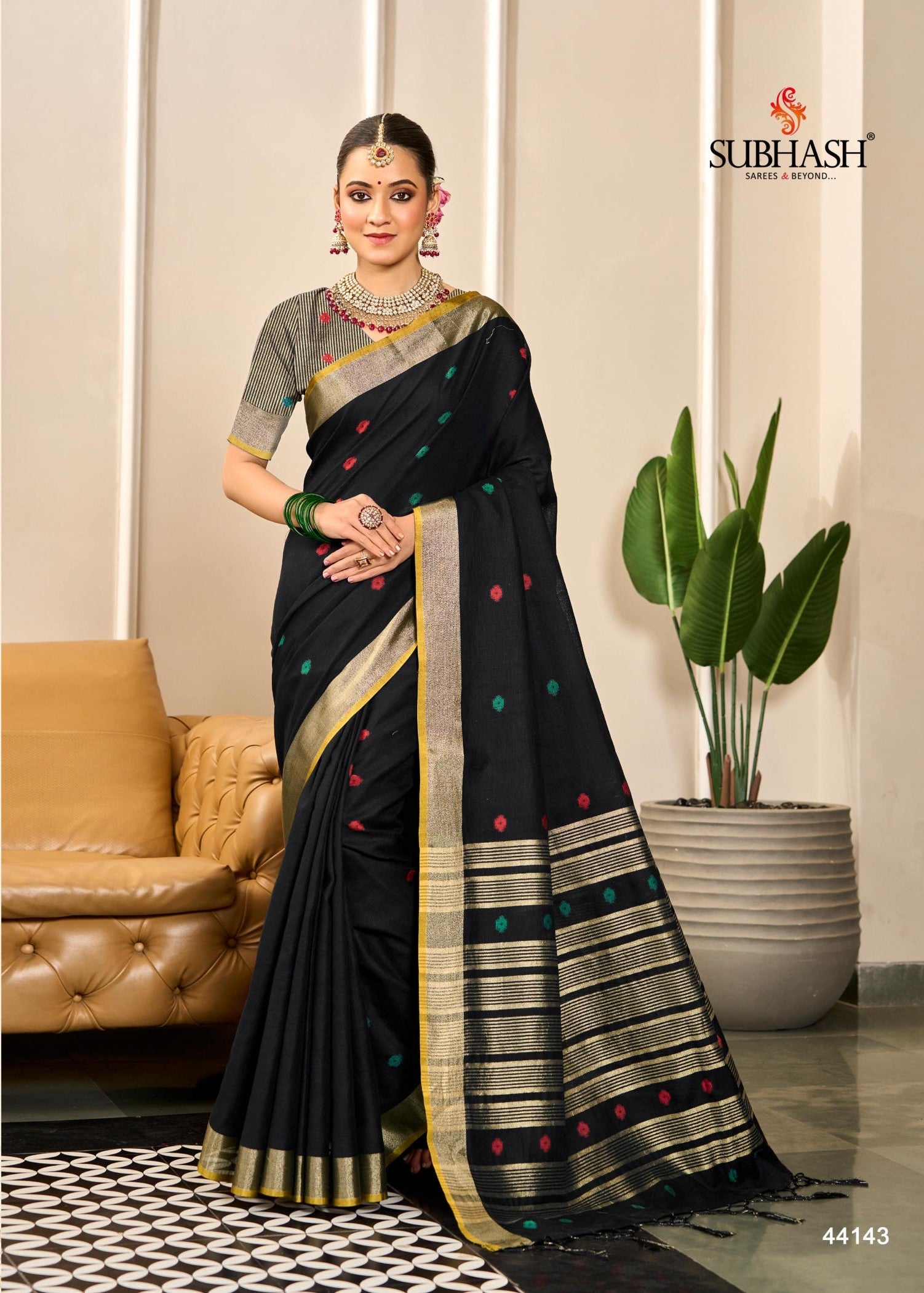 Subhash Sarees Anardrika Linen Cotton Saree Collection | M.R. Saree Emporium
