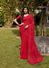 Subhash HomeMaker Vol-18 Fancy Floral Print Saree – 15 Pcs Set Premium Daily to Festive Wear M.R. Saree Emporium