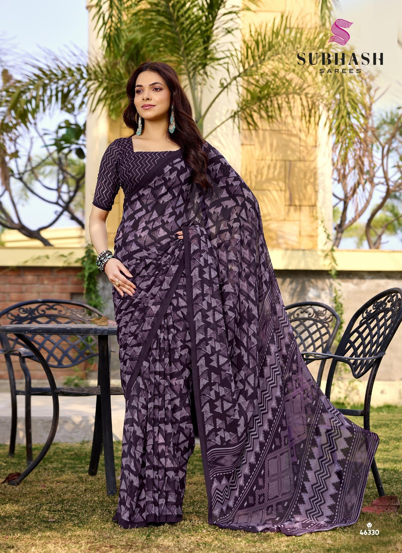 Subhash Homemaker-19 Soft Georgette Printed Saree Collection-16 Pcs Set by M.R. Saree Emporium