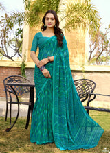 Subhash Homemaker-19 Soft Georgette Printed Saree Collection-16 Pcs Set by M.R. Saree Emporium