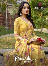 Subhash Prakruti-16 Georgette Chiffon Printed Saree – 12 PCS Set-M.R. Saree Emporium