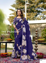 Subhash Prakruti-16 Georgette Chiffon Printed Saree – 12 PCS Set-M.R. Saree Emporium