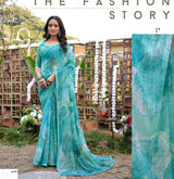 Subhash Prakruti-16 Georgette Chiffon Printed Saree – 12 PCS Set-M.R. Saree Emporium