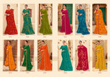 Subhash Sarees Radha-09 Printed Georgette Saree 12 Pcs Set With Border - M.R. Saree Emporium