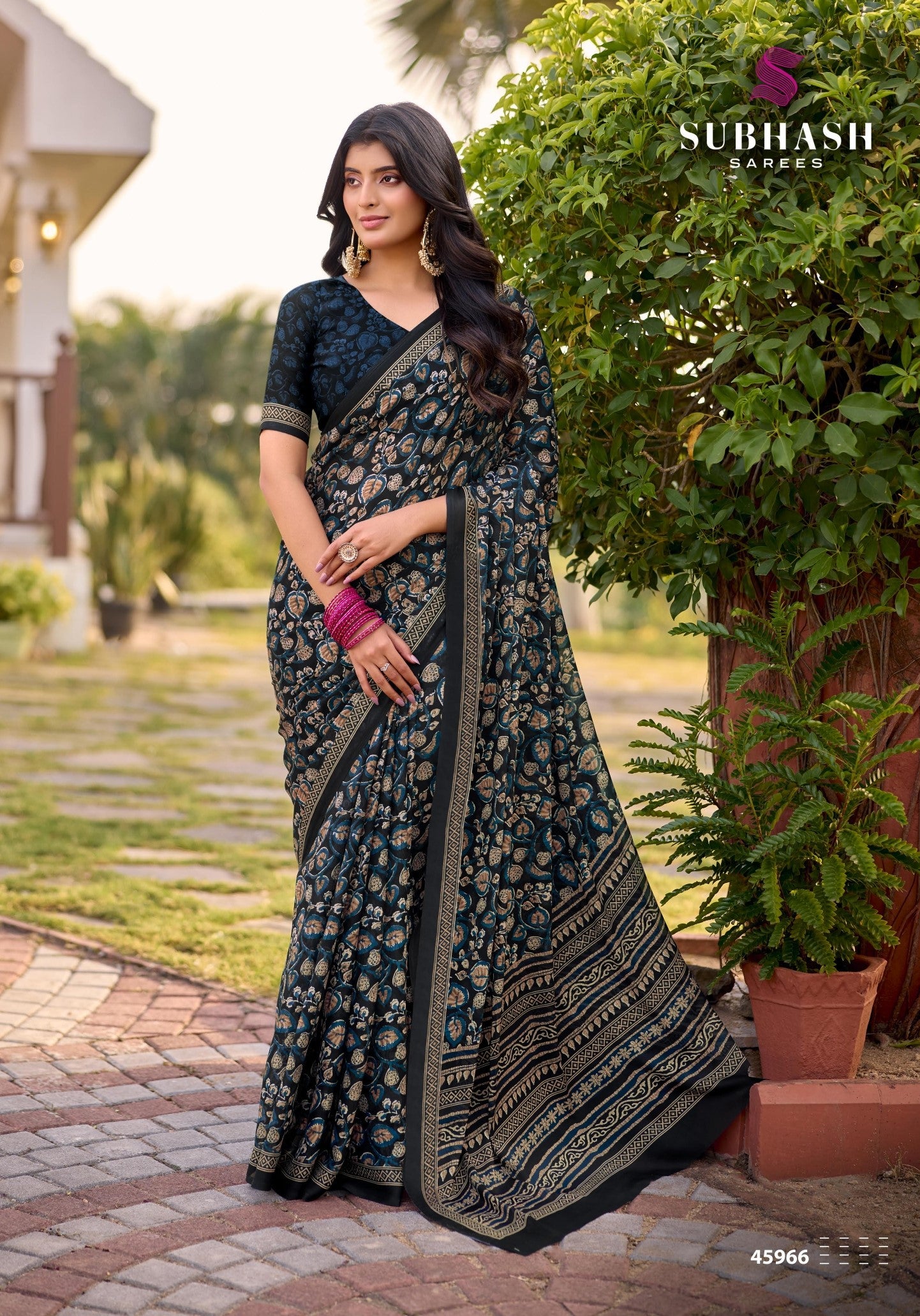 Subhash Sarees Suhani Vol-14 D.No-45966 Designer Printed Saree Single Piece - M.R. Saree Emporium