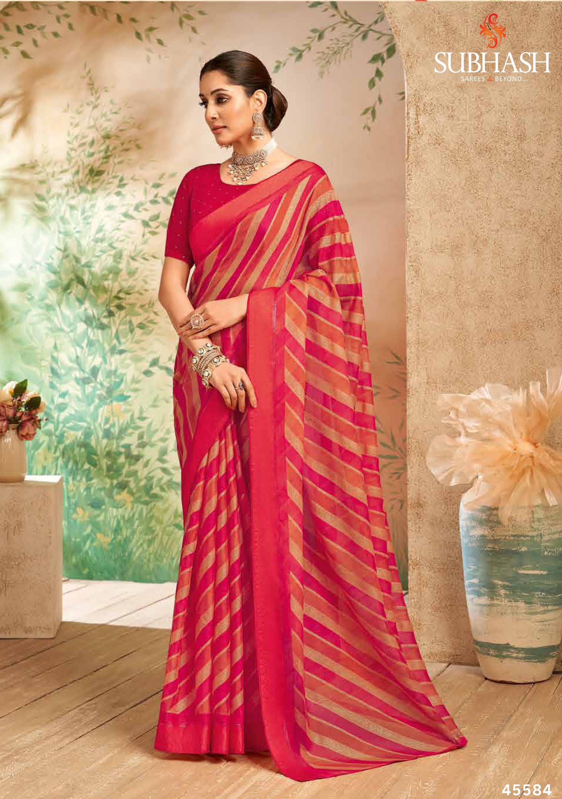 Subhash Swarnika Vol-02 Fancy Print Saree Premium Designer Prints  14 Pcs Wholesale Set – M.R. Saree Emporium