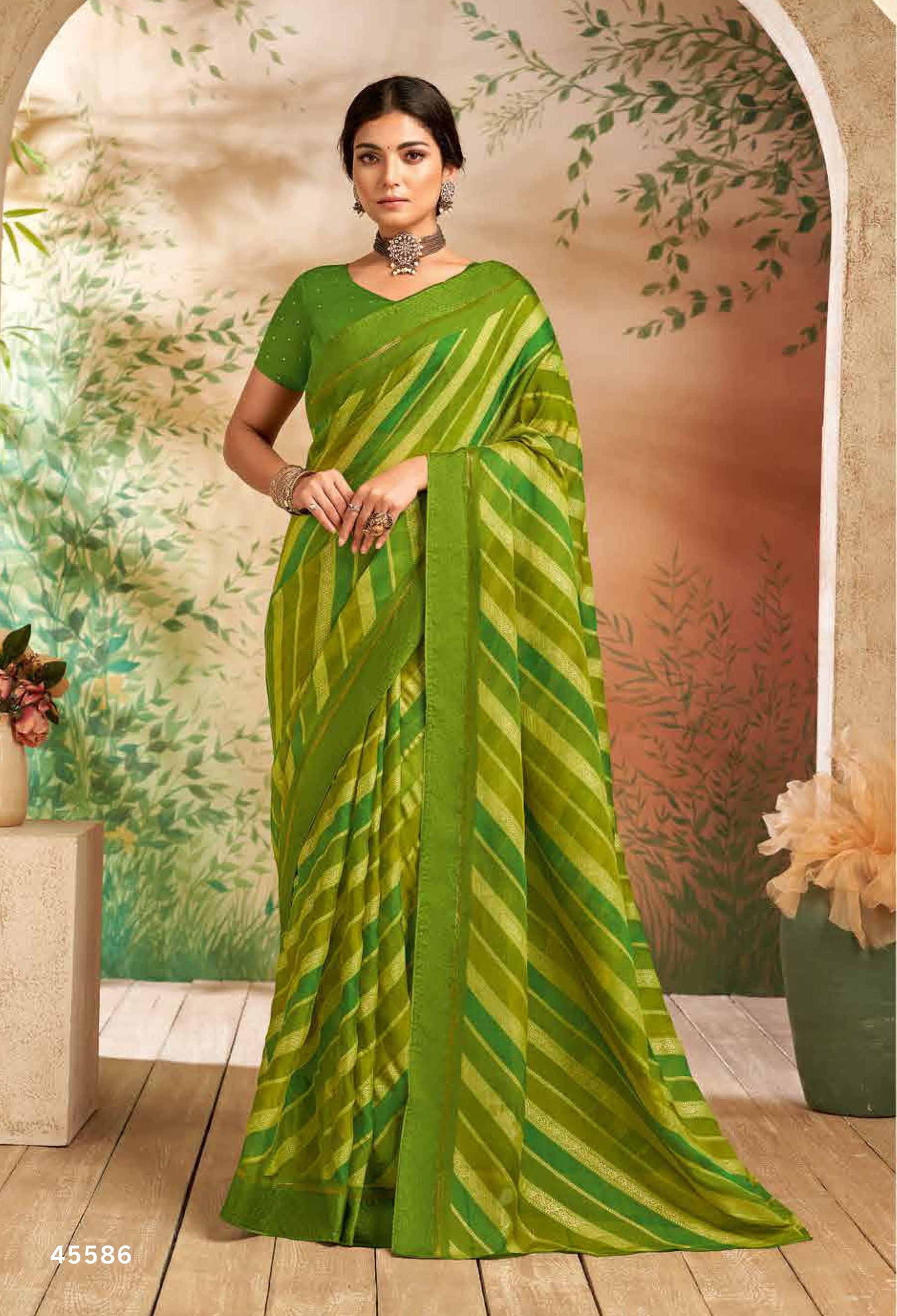 Subhash Swarnika Vol-02 Fancy Print Saree Premium Designer Prints  14 Pcs Wholesale Set – M.R. Saree Emporium