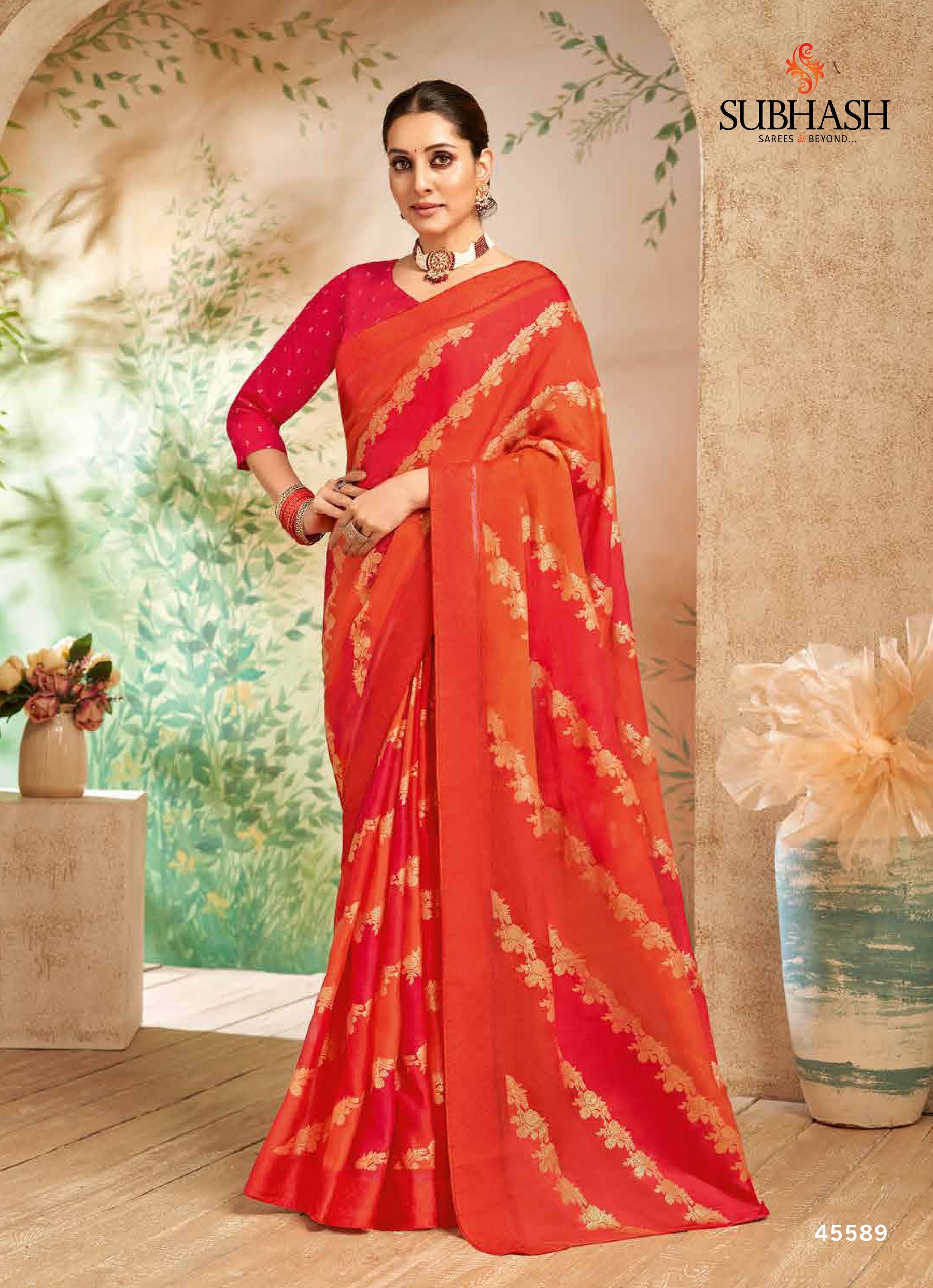 Subhash Swarnika Vol-02 Fancy Print Saree Premium Designer Prints  14 Pcs Wholesale Set – M.R. Saree Emporium