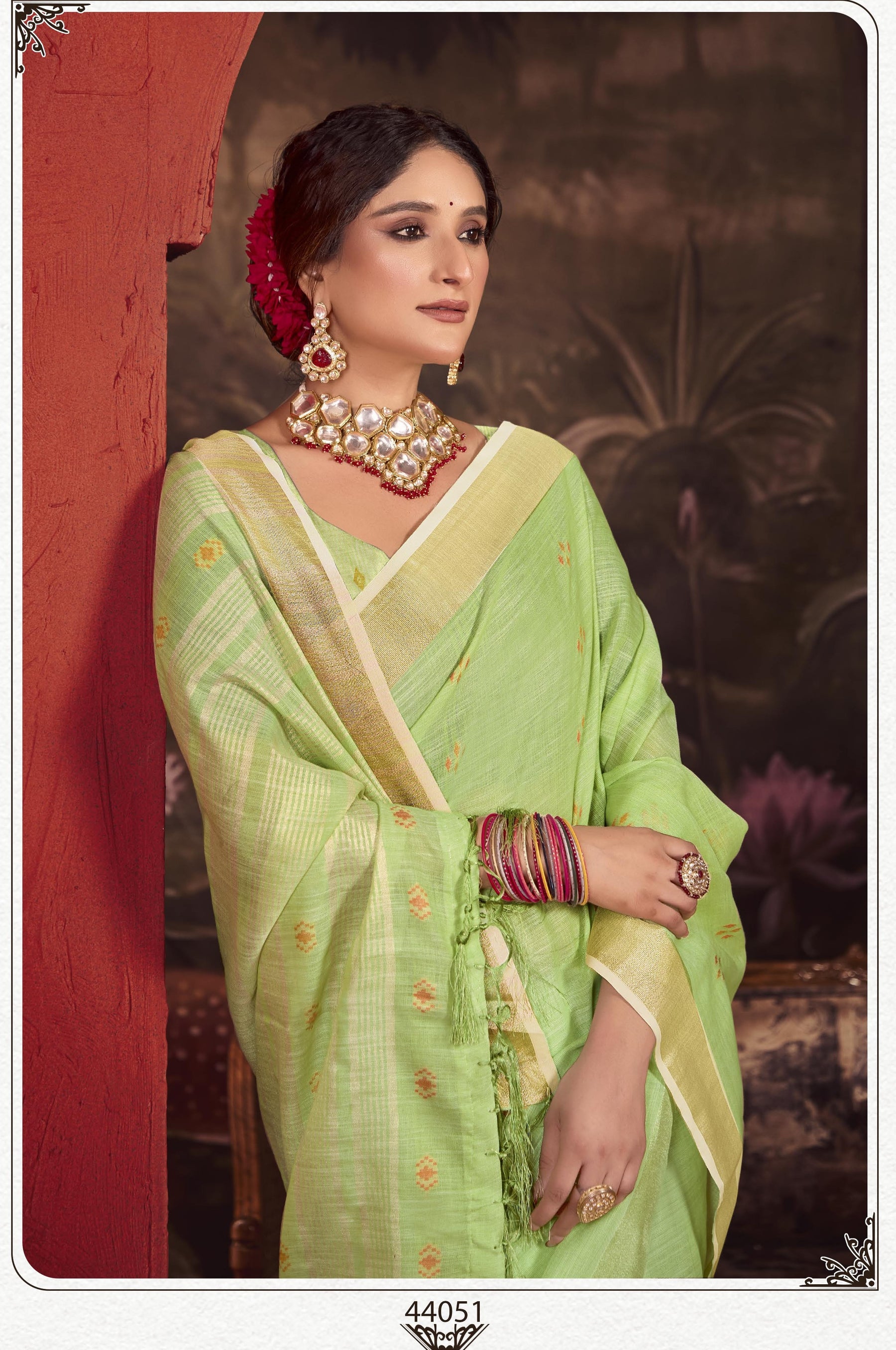 Subhash Sarees Taarika Vol-3 Linen Cotton M.R.Saree Emporium