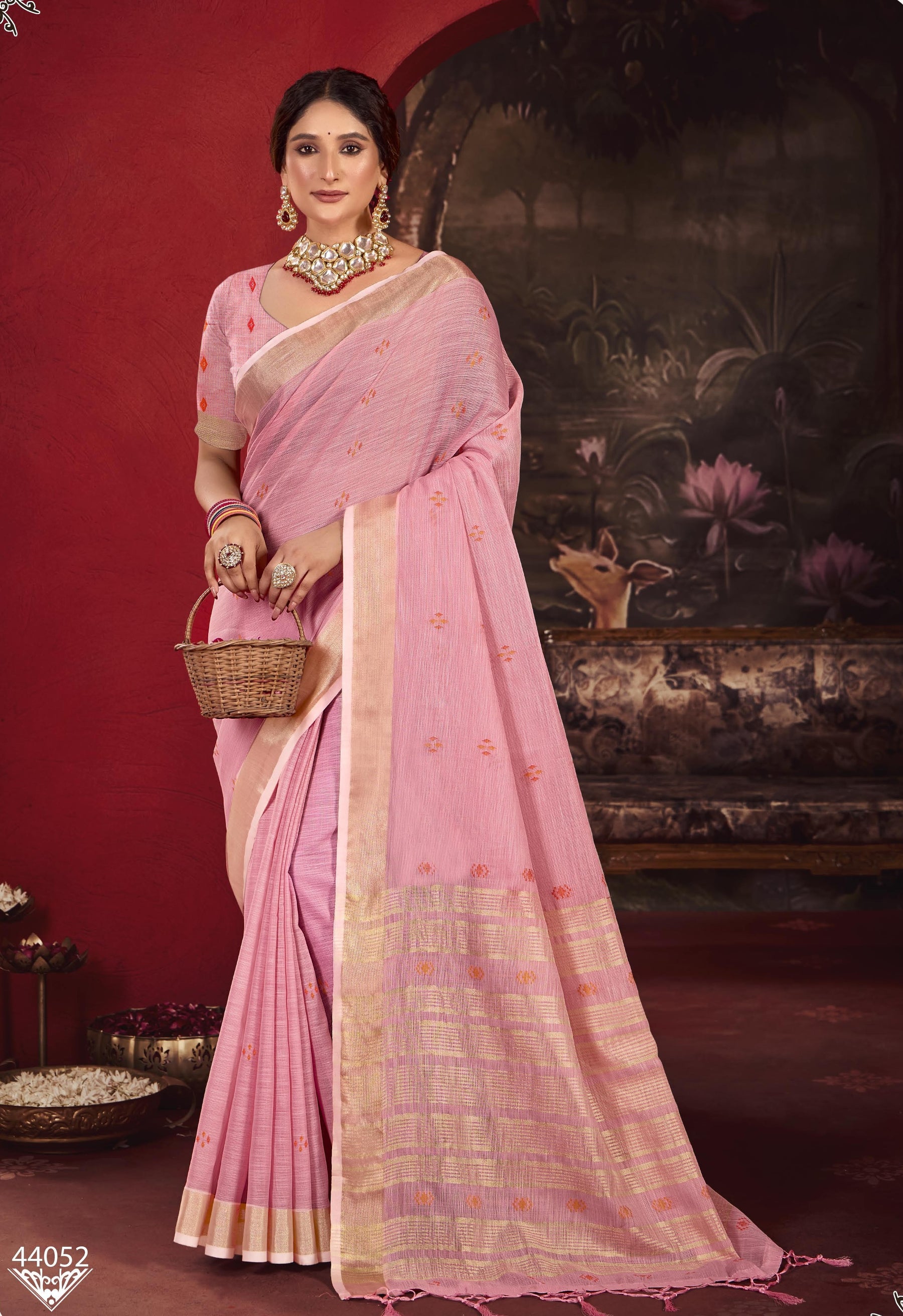 Subhash Sarees Taarika Vol-3 Linen Cotton M.R.Saree Emporium