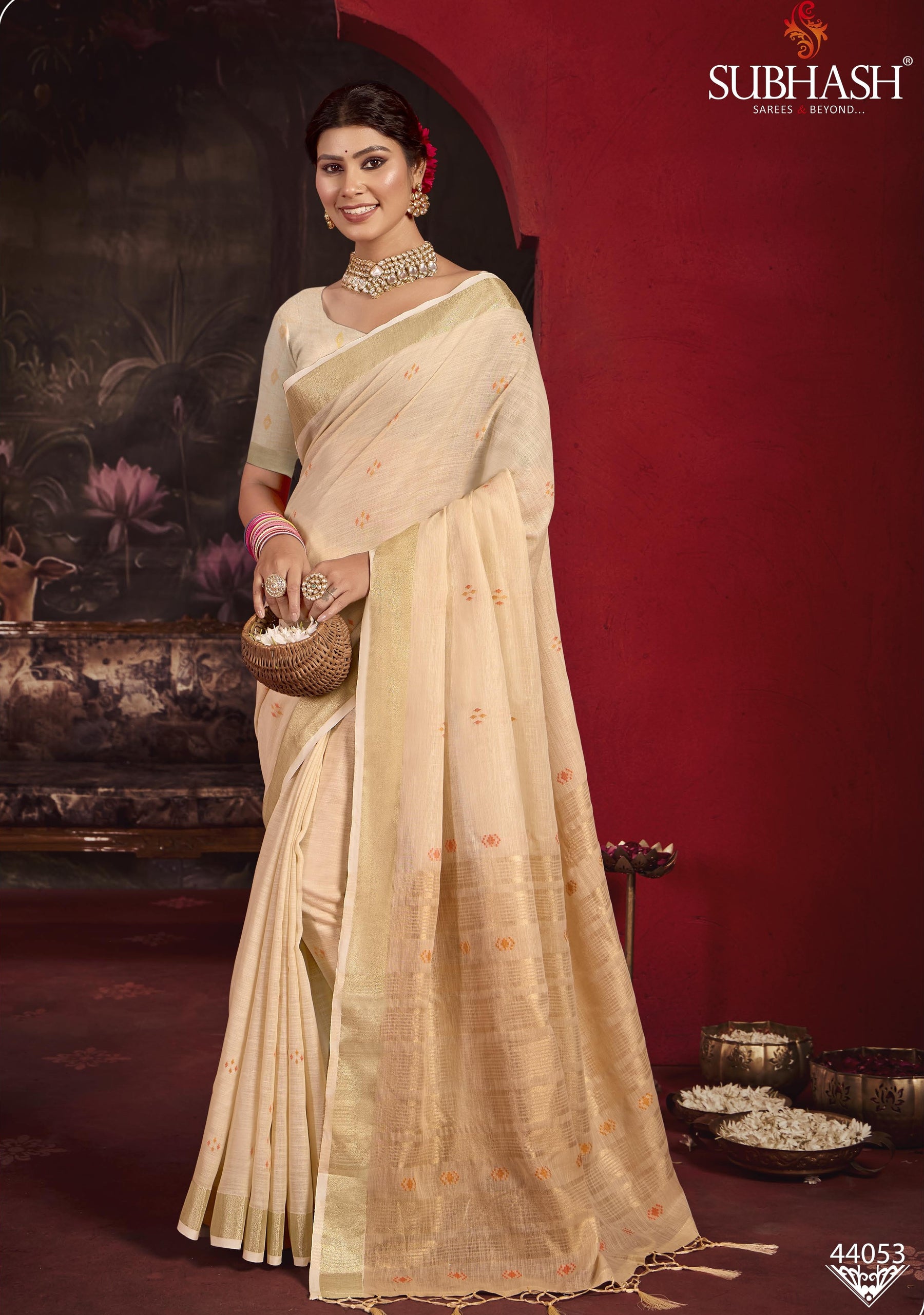 Subhash Sarees Taarika Vol-3 Linen Cotton M.R.Saree Emporium