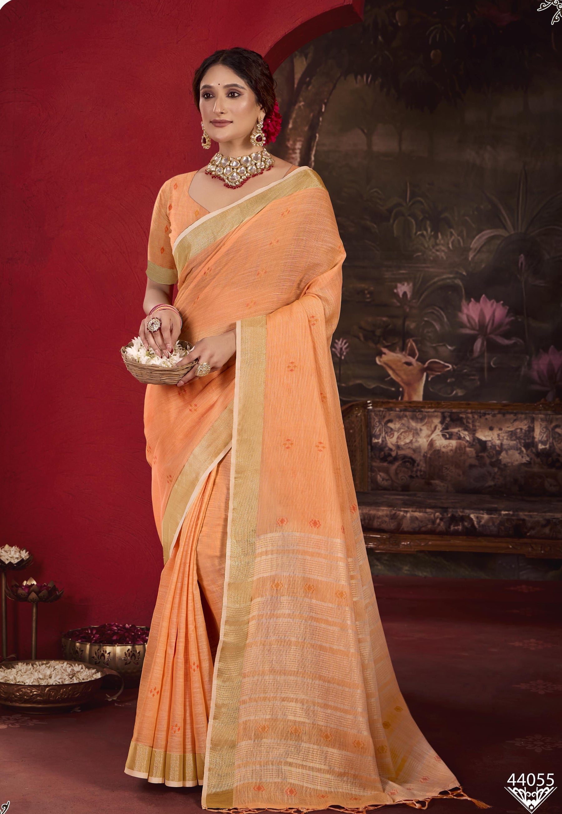 Subhash Sarees Taarika Vol-3 Linen Cotton M.R.Saree Emporium