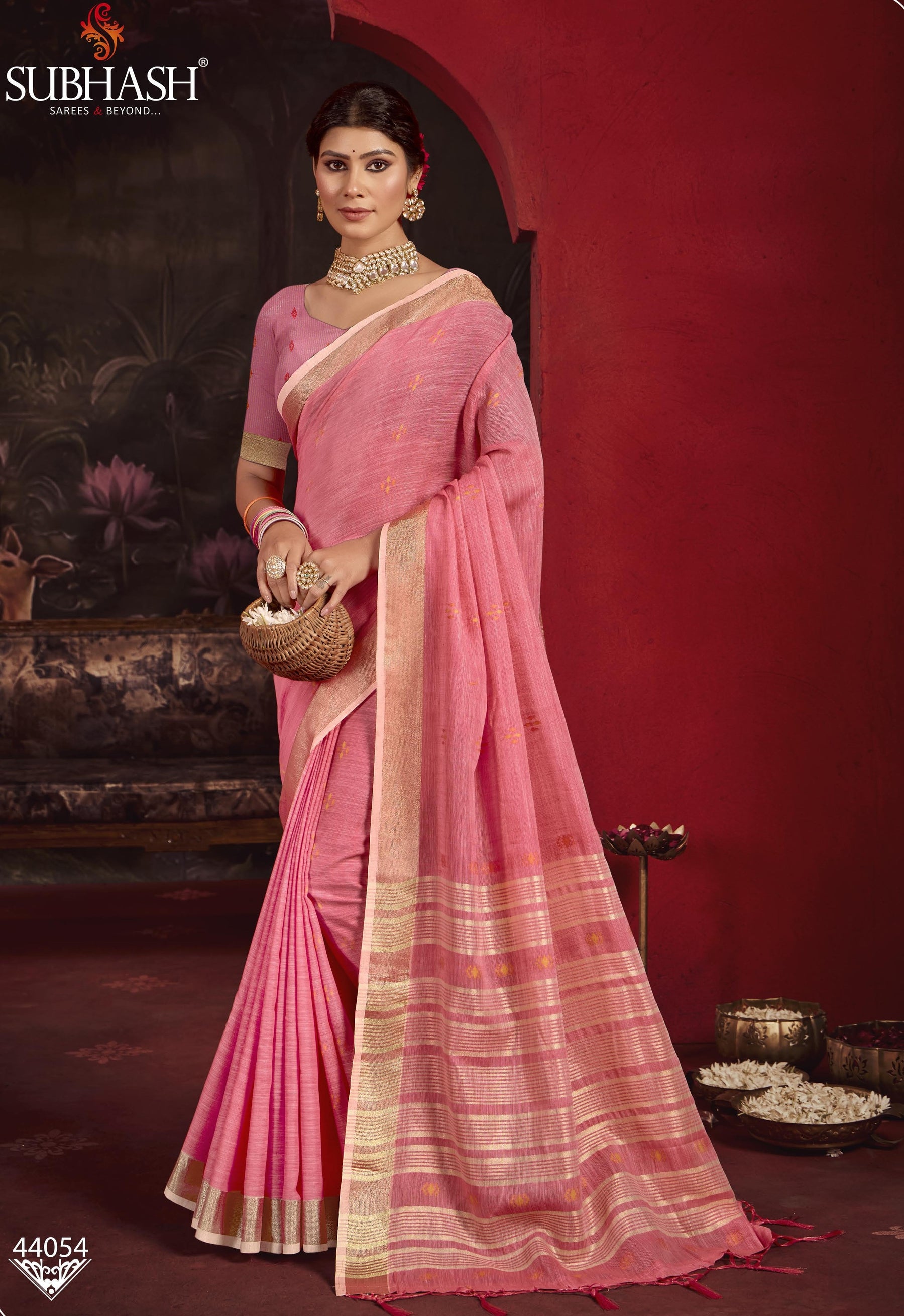 Subhash Sarees Taarika Vol-3 Linen Cotton M.R.Saree Emporium