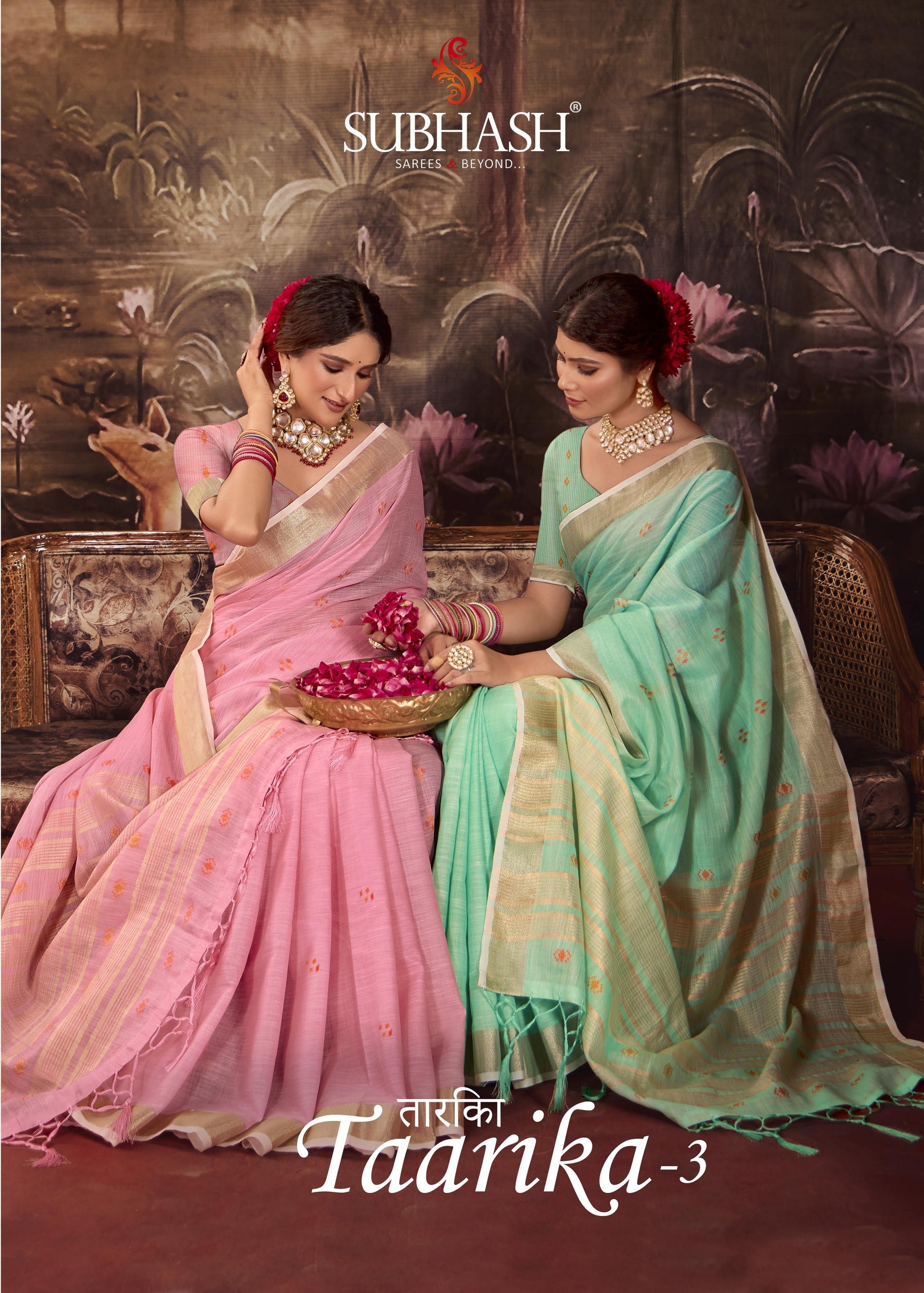 Subhash Sarees Taarika Vol-3 Linen Cotton M.R.Saree Emporium