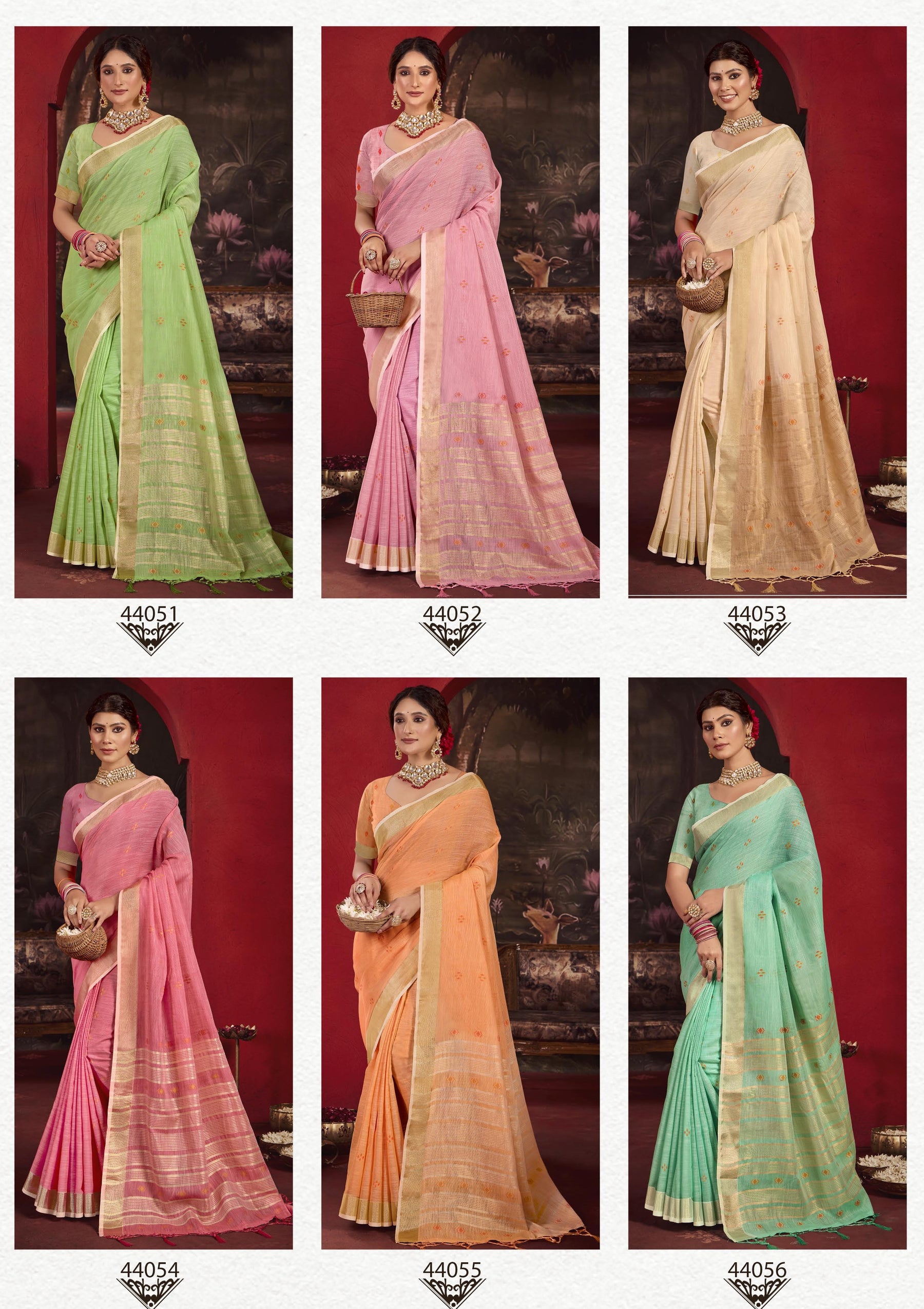 Subhash Sarees Taarika Vol-3 Linen Cotton M.R.Saree Emporium