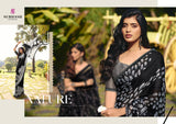 Subhash Tejaswini Black Printed Georgette Saree Collection (8 PCS Set) – M.R. Saree Emporium