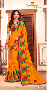 Suhagan Traditional Bandhani Print Saree with Designer Border - Festive & Wedding Wear Collection