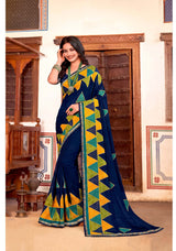 Suhagan Traditional Bandhani Print Saree with Designer Border - Festive & Wedding Wear Collection