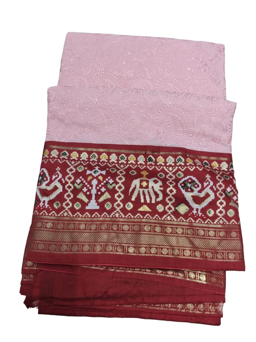 Sukanya Series - Pure Georgette Chikankari Work Saree