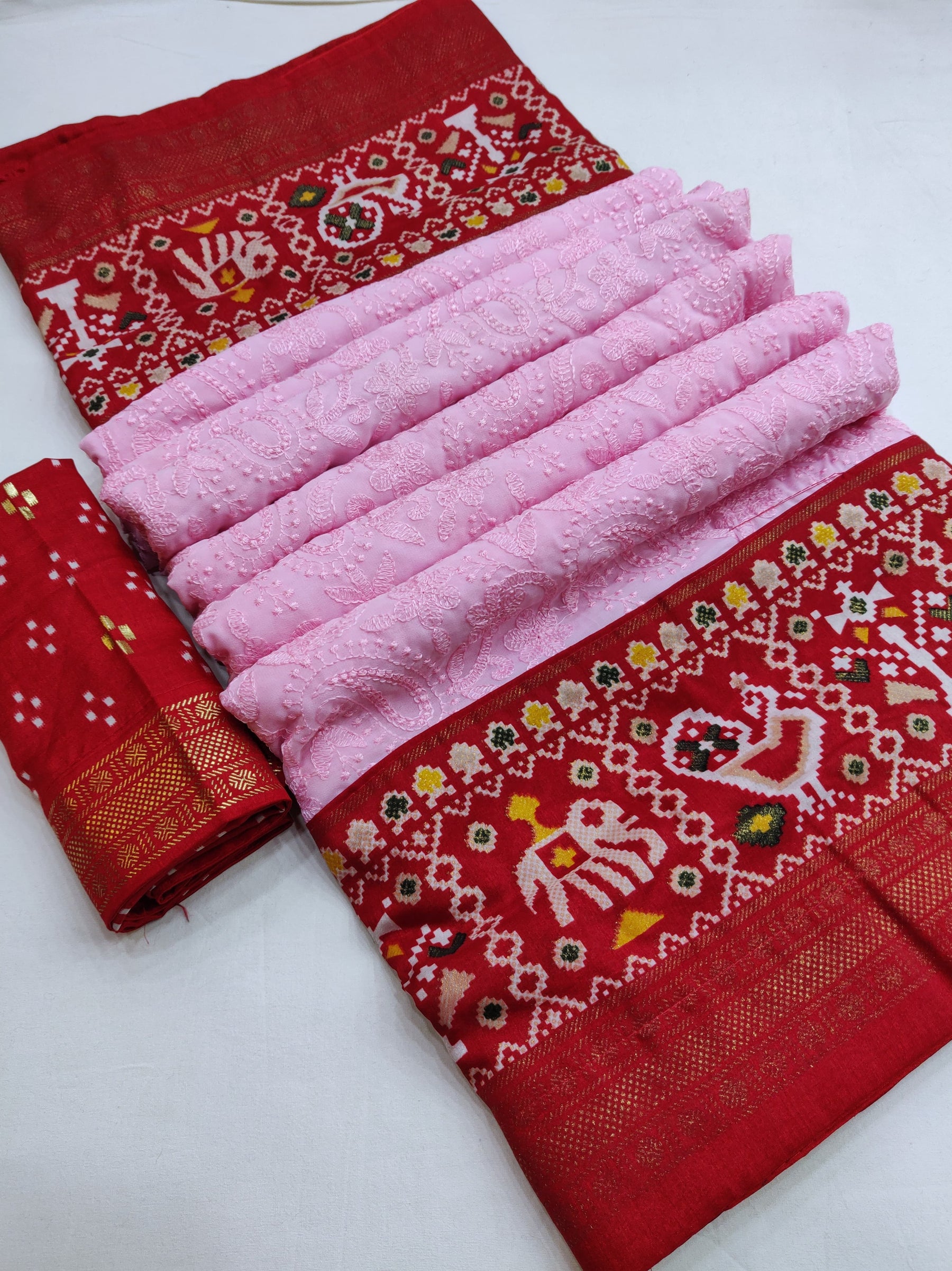 Sukanya Series - Pure Georgette Chikankari Work Saree