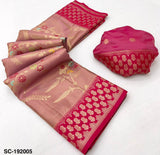 RajYog Sundari Contrast Tissue Dharmavaram Silk Saree - 5 Pcs Set