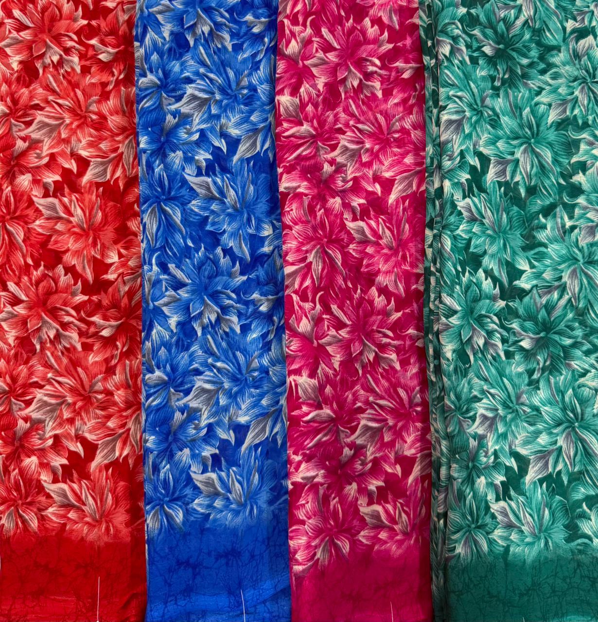 Syn_01 Weightless Printed Saree – Set of 4 Pcs – M.R. Saree Emporium