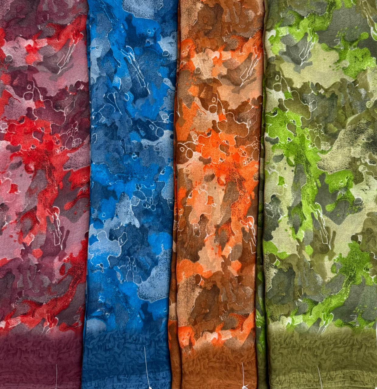 Syn-11 Weightless Printed Saree – Set of 4 Pcs – M.R. Saree Emporium