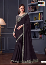 TFH Silver Screen Edition Hits SS-30002 Hit Design Party Wear Saree - 7 Pcs Set