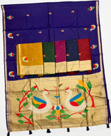 RajMata Series Jamdani Cotton Saree with Zari Border