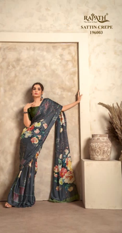 The Winter Lover 6 PCS Set Crape Satin Silk  Short Description -M.R.Saree Emporium