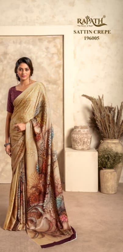 The Winter Lover 6 PCS Set Crape Satin Silk  Short Description -M.R.Saree Emporium