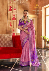 Trirath Hast Patola Mercerizer Sigma Silk Saree - M.R. Saree Emporium